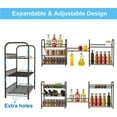 thumbnail image 4 of DODOING Black 3-Tier Spice Rack Countertop Organizer Countertop Organizer, Spice Holder, Kitchen Counter Organizers and Storage, 4 of 5