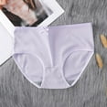 thumbnail image 2 of Girls' Underwear Mid-Waist Milk Silk Seamless Breathable Panties, 2 of 2