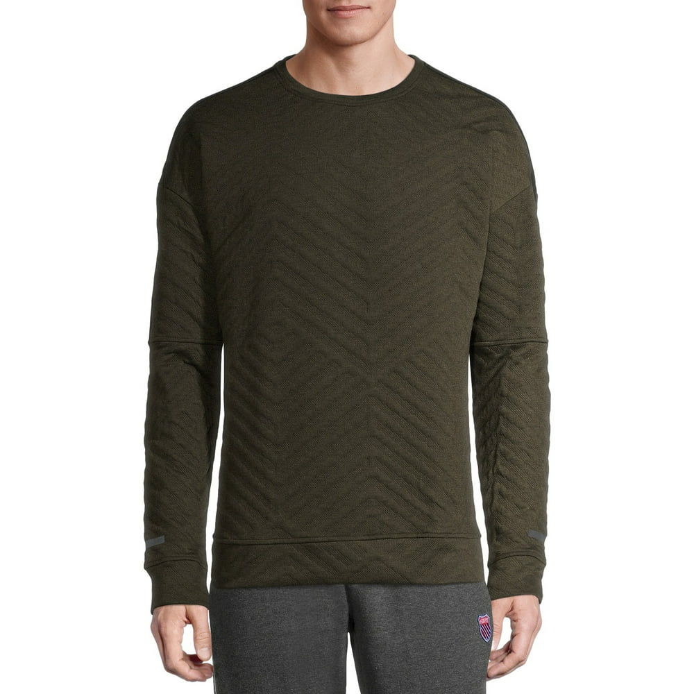 Apana - Apana Men's Jacquard Sweatshirt with Drop Shoulders - Walmart ...