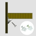 thumbnail image 6 of 50 Pack Plastic Corner Bracket Furniture Mending Wedges with Screws Drawer Supports Fastener for Sagging Drawers, 6 of 8