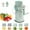 Green, variant on Rotary Cheese Grater With Hand, Kitchen Vegetable Slicer And Shredder with 5 Sets of Replaceable Blades (10-piece pack) - Strong Suction Cup Base, Easy-to-Clean for Vegetables, Nuts,White
