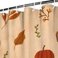 thumbnail image 3 of Happy Thanksgiving Farm Pumpkins Harvest Shower Curtains,Washable Bathtub Curtains with Hooks Friendly Polyester Fabric Bathroom Curtains for Halloween Thansgiving Christmas Hotel Dorm, 3 of 5