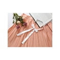 thumbnail image 4 of INSPIRE CHIC Corbata de moño unisex preatado de cuerda, moño de color sólido blanco, talla única, 4 of 5