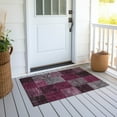 thumbnail image 6 of Addison Rugs Chantille Indoor/Outdoor Transitional Patchwork Merlot Washable Rectangle Rug, 1'8" x 2'6", 6 of 6