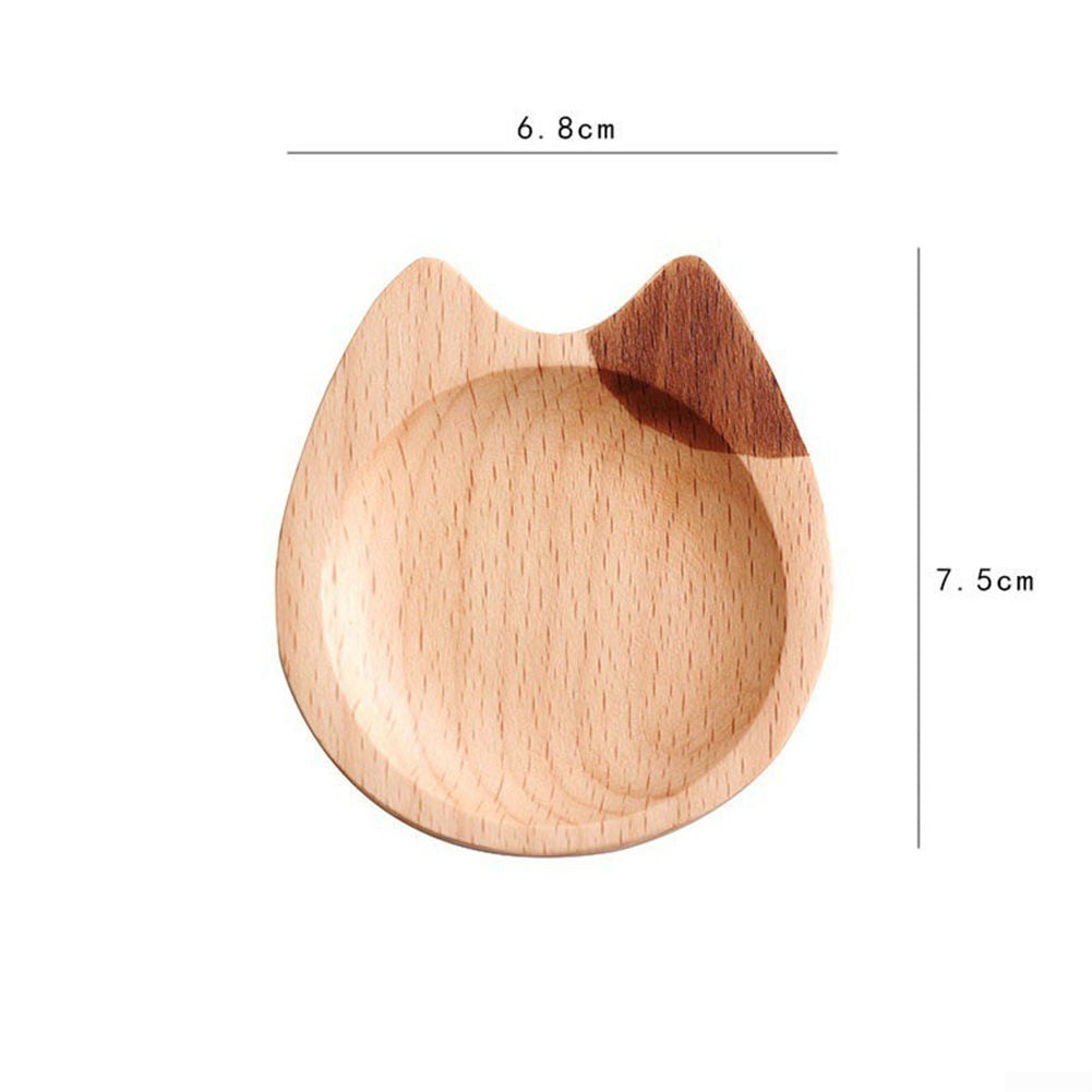 HUVE Wooden Sauce Dishes Wood Chip And Dip Specialty Bowl Plate Tray Japanese Sauce Dish Fish Shape Dipping Sauce Bowl Wood Mini Spice Bowls For Kitchen Seasoning