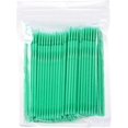 thumbnail image 1 of Brosse Applicatrice de mascara en Coton nano Pointu Jetable (Vert) 100 Pcs, 1 of 4