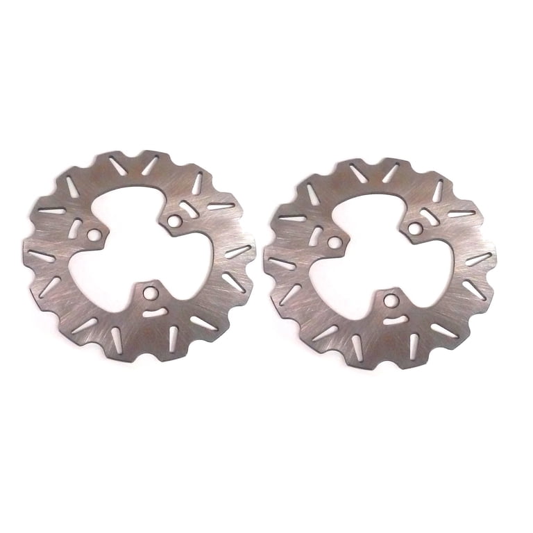 Front Brake Rotors For Honda Fourtrax/Sportrax TRX 250 300 400 EX (1999-2008) & TRX250R - Wave Design, Stainless Steel