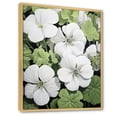 thumbnail image 2 of Designart "White And Green Geraniums In Minimalism" Geraniums Floater Framed Canvas Prints, 2 of 5