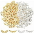thumbnail image 2 of 200 Pcs Wing Charm Beads 2 Color Angel Charm Pendants Angel Fairy Spacer Beads for Jewelry Making DIY, 2 of 7