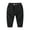 Black, variant on LYMAYTER Kids Unisex Cotton Pants Boys Girls Elastic Waist Trousers Toddler Solid Color Casual Pants for 1-8 Years