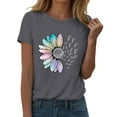thumbnail image 2 of Everyday Short Sleeve Tops for Women Loose Fit Summer Trendy Blouse, 2 of 6