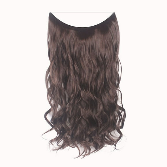 New Fishing Line Chemical Fiber High Temperature Thread Connection Hair Piece - Fashion Thick Clip in Hair Extensions Straight Curls Full Head Hairpiece Clip , Easter Makeup Wig, Mother'S Day Gifts