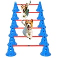 thumbnail image 1 of 35-Piece Dog Agility Training Cone Set, Adjustable Hurdle Obstacle Course Kit with 12 Cones & 6 Rods – Portable Indoor Outdoor Dog Training Equipment, 1 of 8