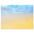 thumbnail image 2 of Smooth Sea Surf over Blue Waters - Seashore Canvas Art Print, 2 of 3