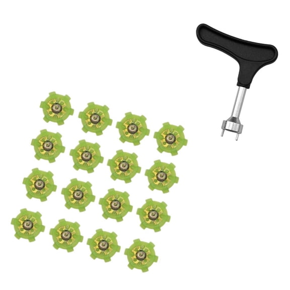 16Pcs Nonslip Golf Spikes Pin Golf Shoe Spikes Replacement Studs Enduring