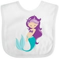 thumbnail image 3 of Inktastic Mermaid Girls Baby Bib, 3 of 4