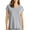 Grey Melange, variant on Hanro Women's Natural Elegance Short Sleeve Sleep Tee, Celestial Blue, Small