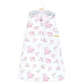 thumbnail image 2 of Hudson Baby Infant Girl Plush Sleeping Bag, Sack, Blanket 2pk, Basic Pink Floral, 0-6 Months, 2 of 3