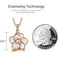 thumbnail image 3 of Collier rose pour Femmes, Plaqué Or rose Noir, Collier rose Noir, 3 of 3