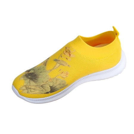

KBKYBUYZ Women s Fashion Casual Mesh Breathable Slip On Sneakers Loafers Shoes Women s Shoes Clearance