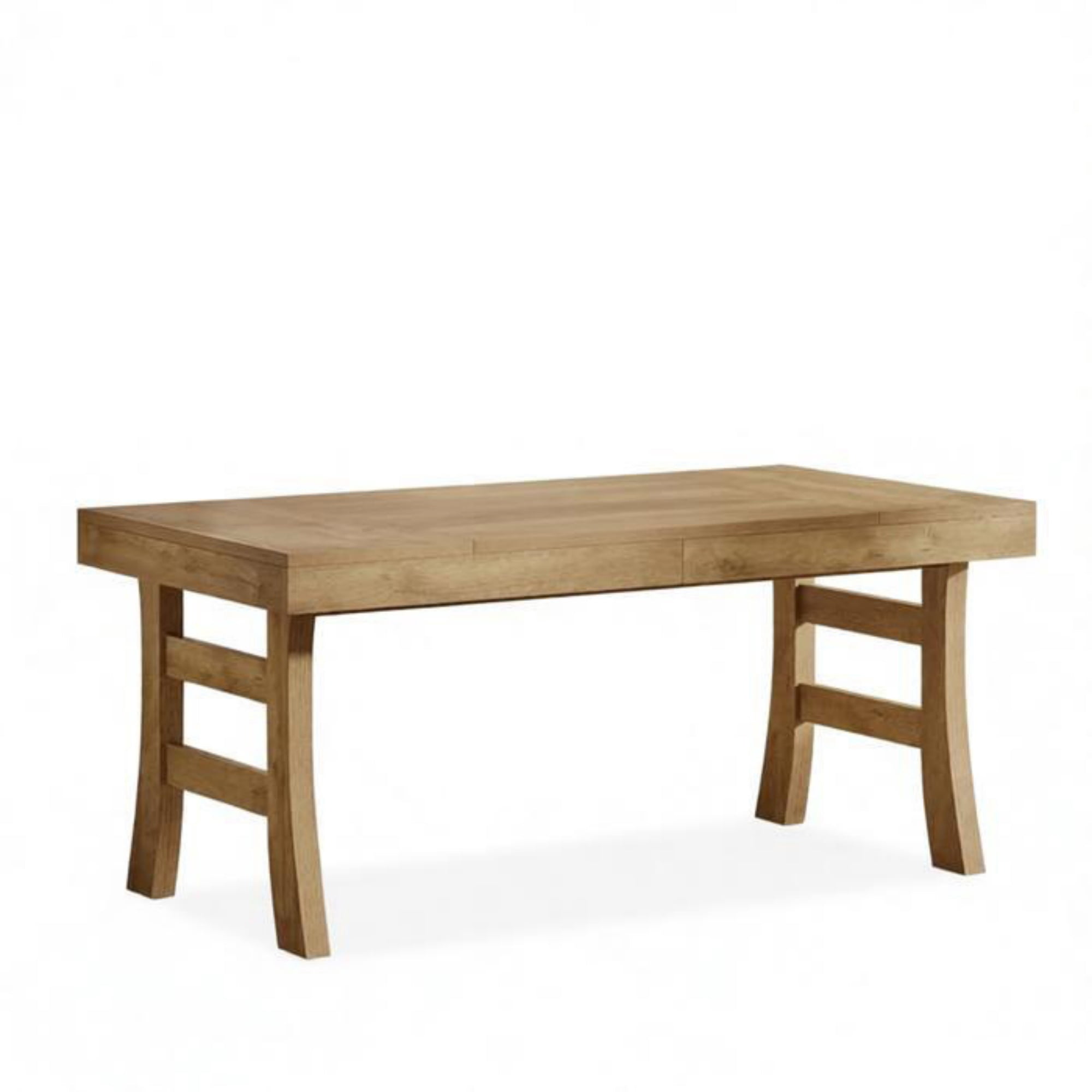 63 in Farmhouse Dining Table for 4 to 6 People, MDF Kitchen Dinner Table