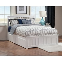 Mission Platform Bed with Matching Foot Board with 2 Urban Bed Drawers in, Multiple Colors and Sizes