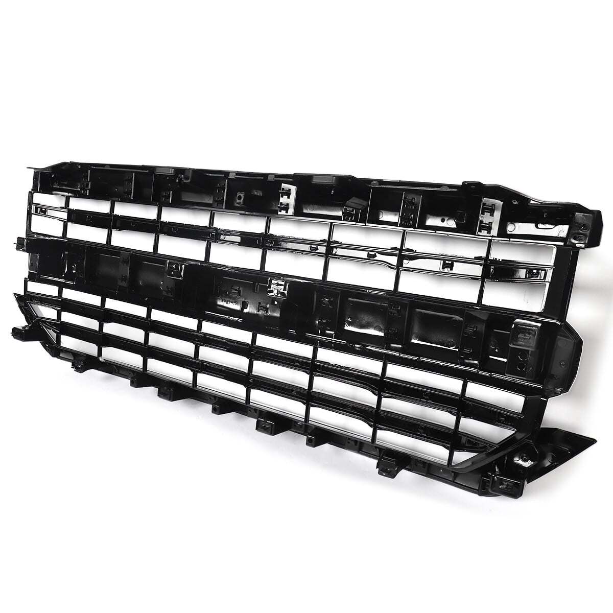 For 2016-2018 Chevrolet Silverado 1500 High Country Style Front Upper Grille Grill Gloss Black