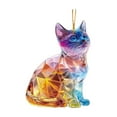 thumbnail image 2 of FastXmas Christmas Acrylic Cat Hanging Decorations,3.15 Inch Cute Cat Cow and Dog Shape Acrylic Hanging Ornaments for Christmas Tree, Party, Birthday, Xmas Tree Decor or Gift for Friends, 2 of 6
