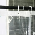 thumbnail image 6 of Ikohbadg Clear Shower Curtain Liner with 9 Mesh Storage Pockets, Waterproof PEVA, 70 x 70 Inches, Transparent Shower Liner for Bathtubs with Rustproof Grommets, Premium Bathroom Shower Organizer, 6 of 9
