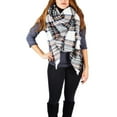thumbnail image 2 of Warm Tartan Plaid Woven Oversized Fringe Scarf Blanket Shawl Wrap, 2 of 10