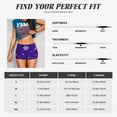 thumbnail image 3 of Kdxio Dark Purple Snowflakes Print Workout Shorts for Women Seamless Soft Smooth Gym Yoga Scrunch Active Shorts, 3 of 5