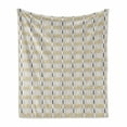 thumbnail image 1 of Yellow and White Soft Flannel Fleece Throw Blanket, Creative Abstract and Geometric Concept, Cozy Plush for Indoor and Outdoor Use, 50" x 70", Champagne Dark Yellow, by Ambesonne, 1 of 5