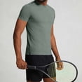 thumbnail image 5 of LMOIPLI Slim Fit T Shirts for Men Workout High Elasticity Quick Drying Loose Tee Tops Athletic Short Sleeves Crewneck Tees Army Green XL, 5 of 9