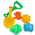 thumbnail image 4 of Flmtop Ensemble de 7 Pcs Seau de Plage pour Enfants Château Pelle Râteau Modèle Outils d'Eau Jouet, 4 of 7