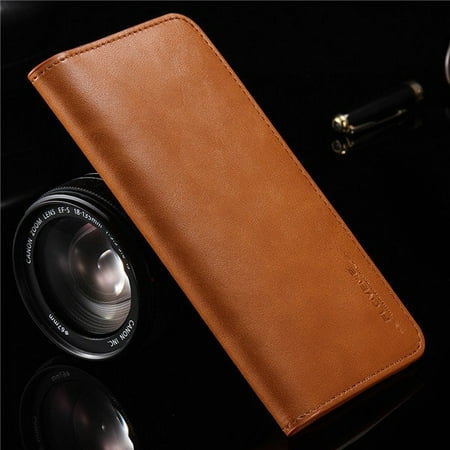 5.5 Inch Unsex Purse Soft Leather Wallet Card Holder Phone Case Carry Money Cards Cover For Smartphone (Best Smartphone For The Money)