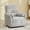 Suede-Gray, variant on Power Swivel Glider Recliner Chair with 2 Pillows,USB & Type-C Charging Ports,Rocking Nursery Armchair for Living Room or Bedroom Beige