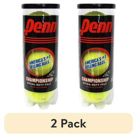 (2 pack) Penn Championship Extra Duty High-Altitude Tennis Ball Can (3 Balls)