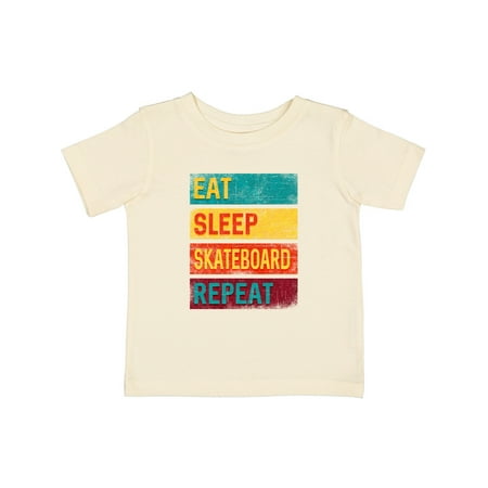 

Inktastic Skateboarding Eat Sleep Skateboard Repeat Gift Baby Boy or Baby Girl T-Shirt