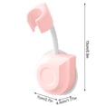 thumbnail image 4 of Injueey Soporte de cabezal de ducha de 360 ​​°, soporte de cabezal de ducha autoadhesivo ajustable, soporte de montaje en pared, SPA, baño, ABS Juegos de accesorios de baño Rosado Injueey HA003990-03B, 4 of 6
