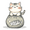 Green Cute Cat, variant on FORMRS Mini Backpack Purse for Women Quilted Travel Daypack Casual Shoulder Bag, Green Wavy Plaid
