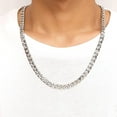 thumbnail image 2 of Chaînes pour Hommes Collier Chaîne Cubaine Hommes Argent Colliers Chaîne Gourmette Robustes Collier Chaîne à Maillons Cubains Acier Inoxydable Garçons Largeur 6/9 mm, 18/20/22/24 Pouces, 2 of 5