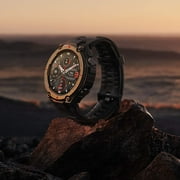 Amazfit T-Rex Pro Smart Watch: Rugged Outdoor GPS Fitness Watch - Black - Silicone watchband