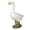 B, variant on AHGQT Premium Adjustable Large Porch Goose Statue, 14” Realistic Hollow Plastic Garden Goose with Removable Cowboy Hat & Bandana, Stone Base with Sand-Fillable Design for Outdoor Stability