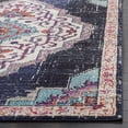 thumbnail image 3 of SAFAVIEH Monaco Trochez Traditional Runner Rug, Black/Blue, 2'2" x 8', 3 of 5