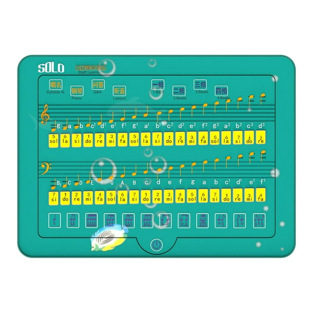 Tablero de notación musical eléctrico, herramienta educativa de teoría musical, hoja de música duradera, inteligente para entrenamiento de