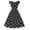 Black, variant on IROINNID Women's Sleeveless A-Line Dress Below The Knee Fashion Vintage Party Cocktail Swing Dresses Swing Stretchy Dresses Printed V-Neck Dress