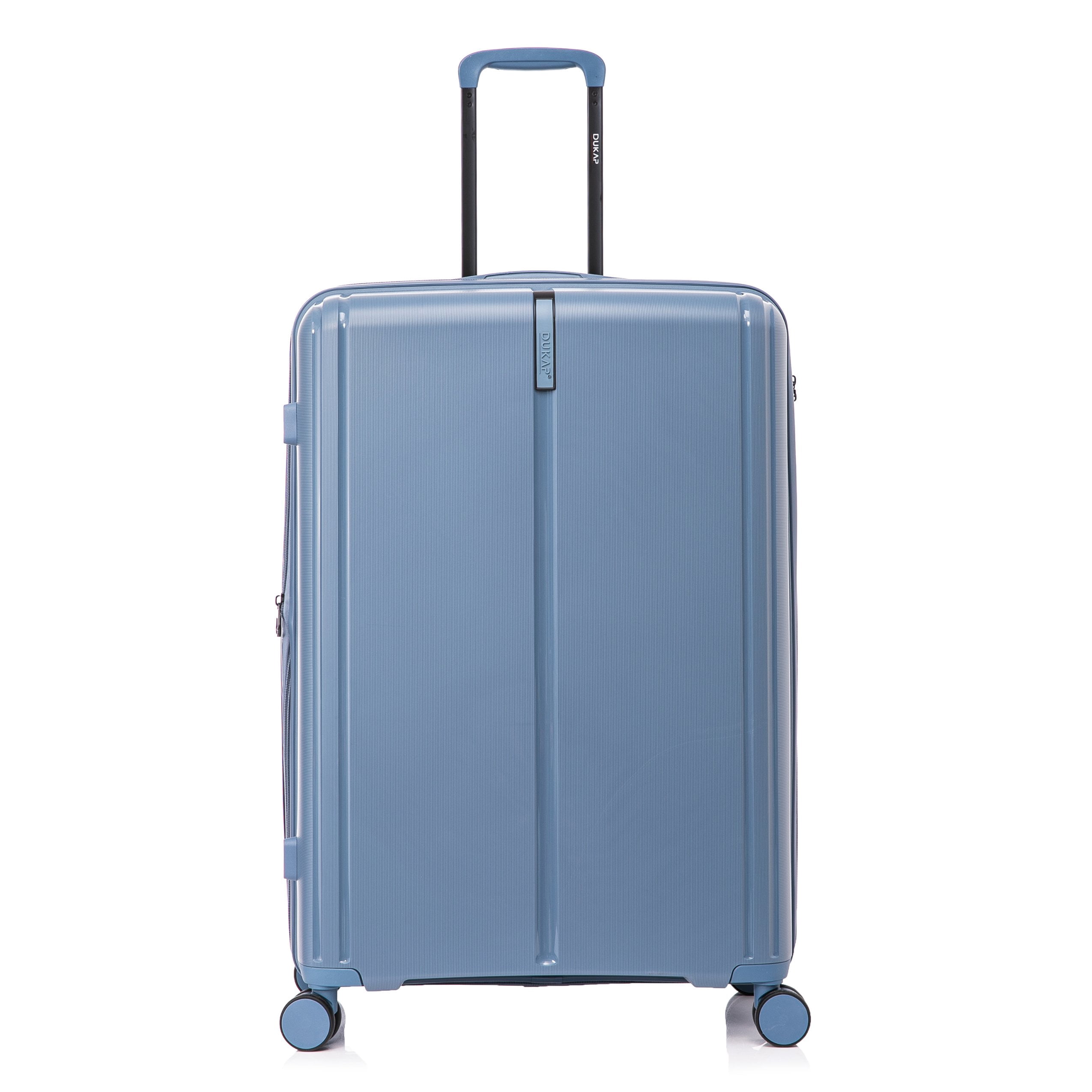 DUKAP AIRLEY 28" Lightweight Hardside Checked Luggage with Spinner Wheels, Handle and Trolley, Blue