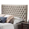 thumbnail image 2 of Jarla Queen Button Tufted Fabric Headboard, 2 of 3