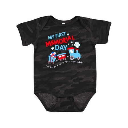 

Inktastic My First Memorial Day Train Gift Baby Boy or Baby Girl Bodysuit