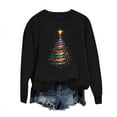 thumbnail image 4 of Womens Casual Christmas Tee Shirts Sweatshirts Graphic Open Front Cardigan Sweaters Zip Up Sweatshirt Active Long Sleeve Tops Cotton, 4 of 6